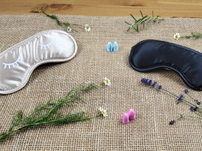 Schlafbrille_Ohrstöpsel_Lavendel_Kamille