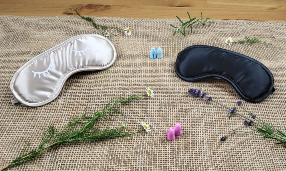 Schlafbrille_Ohrstöpsel_Lavendel_Kamille